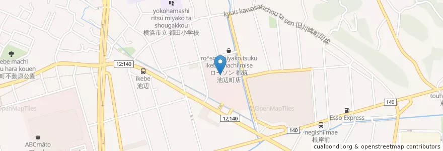 Mapa de ubicacion de 関東運輸局神奈川運輸支局 en Jepun, 神奈川県, 横浜市, 都筑区.