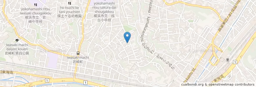 Mapa de ubicacion de 霞台保育園 en Japón, Prefectura De Kanagawa, Yokohama, 保土ヶ谷区.