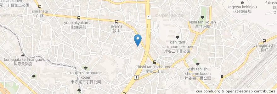 Mapa de ubicacion de 飯山幼稚園 en Japan, 神奈川県, Yokohama, 鶴見区.