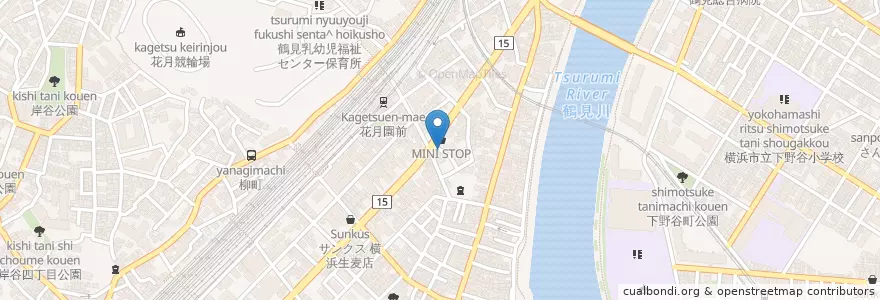 Mapa de ubicacion de 鶴見警察署生麦交番 en ژاپن, 神奈川県, 横浜市, 鶴見区.