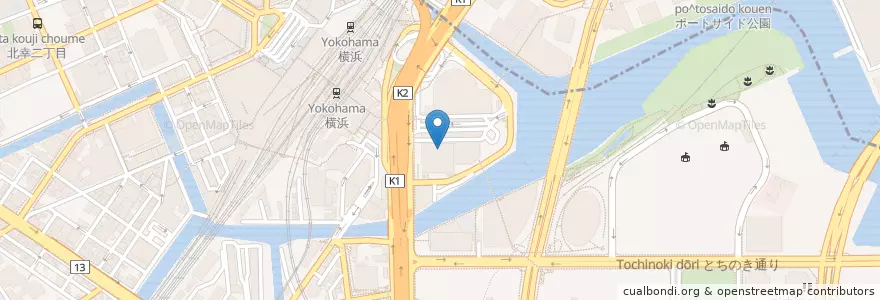 Mapa de ubicacion de LEC東京リーガルマインド大学 （総合キャリア学部） en Japon, Préfecture De Kanagawa, 横浜市, 西区, 神奈川区.