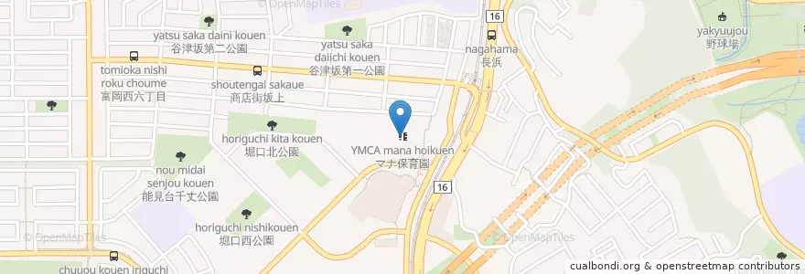 Mapa de ubicacion de ＹＭＣＡマナ保育園 en Japan, Präfektur Kanagawa, Yokohama, 金沢区.