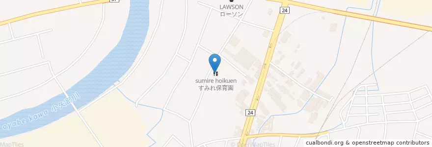 Mapa de ubicacion de すみれ保育園 en Japonya, 富山県, 高岡市.