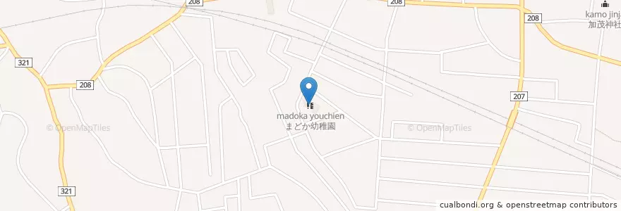 Mapa de ubicacion de まどか幼稚園 en Giappone, Prefettura Di Toyama, 富山市.