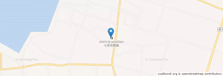 Mapa de ubicacion de 七美幼稚園 en Japon, Préfecture De Toyama, 射水市.
