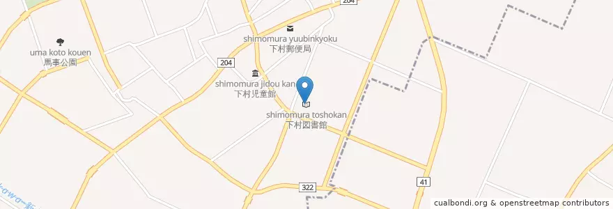 Mapa de ubicacion de 下村図書館 en Japonya, 富山県, 射水市.