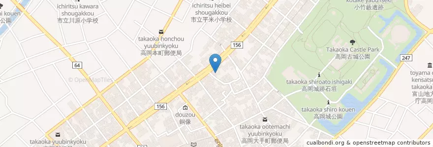 Mapa de ubicacion de 坂ノ下保育園 en Япония, Тояма, 高岡市.