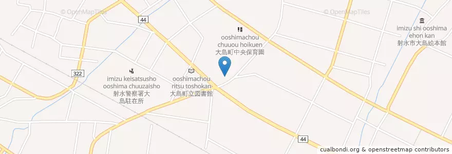 Mapa de ubicacion de 大島町児童館 en Japan, Toyama Prefecture, Imizu.