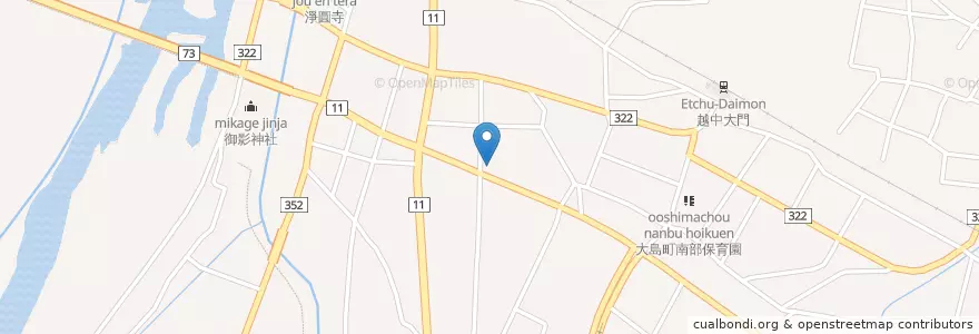 Mapa de ubicacion de 射水消防署大門出張所 en 日本, 富山县, 射水市.