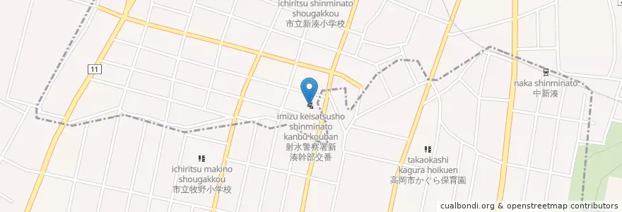 Mapa de ubicacion de 射水警察署新湊幹部交番 en Japan, Toyama Prefecture.