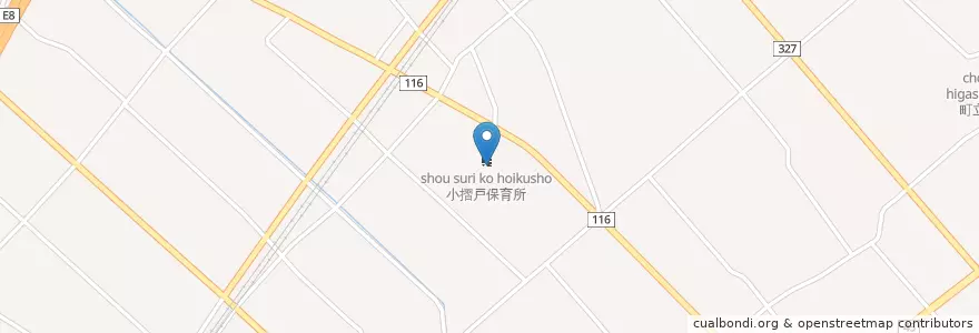 Mapa de ubicacion de 小摺戸保育所 en Japan, 富山県, 下新川郡, 入善町.