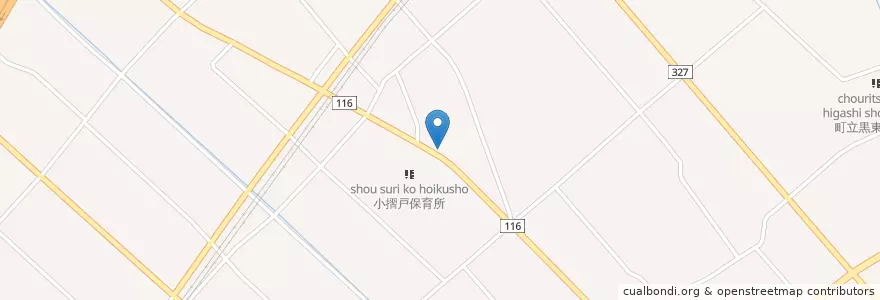 Mapa de ubicacion de Kosurido Post Office en Japan, Toyama Prefecture, Shimoniikawa County, Nyuzen.