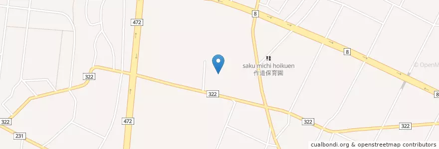 Mapa de ubicacion de 市立作道小学校 en Япония, Тояма, 射水市.