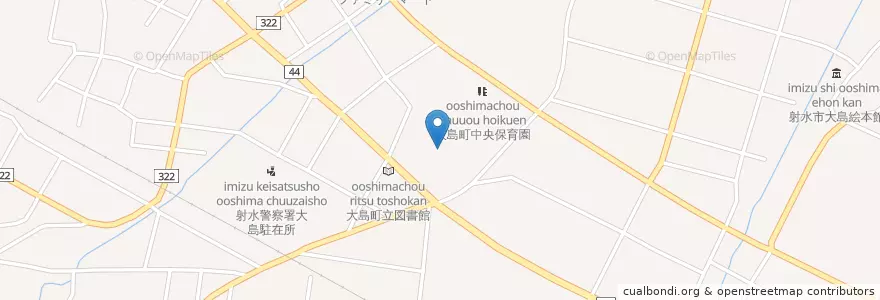 Mapa de ubicacion de 市立大島小学校 en ژاپن, 富山県, 射水市.
