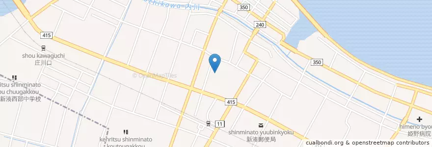 Mapa de ubicacion de 新湊公共職業安定所 en 日本, 富山県, 射水市.