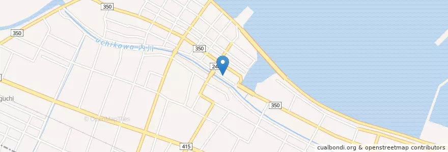 Mapa de ubicacion de 新湊古新町郵便局 en Japon, Préfecture De Toyama, 射水市.