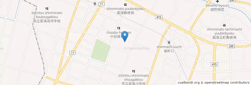 Mapa de ubicacion de 新湊市図書館 en Giappone, Prefettura Di Toyama.
