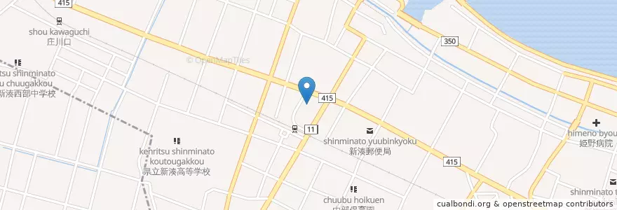 Mapa de ubicacion de 新湊消防署 en 日本, 富山县, 射水市.
