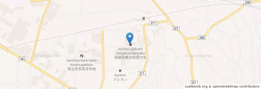 Mapa de ubicacion de 桐朋学園大学院大学 en 日本, 富山县, 富山市.