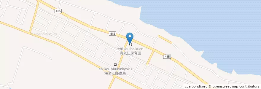 Mapa de ubicacion de 海老江保育園 en 日本, 富山県, 射水市.