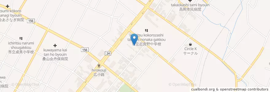 Mapa de ubicacion de 高岡市消防本部 en Giappone, Prefettura Di Toyama, 高岡市.