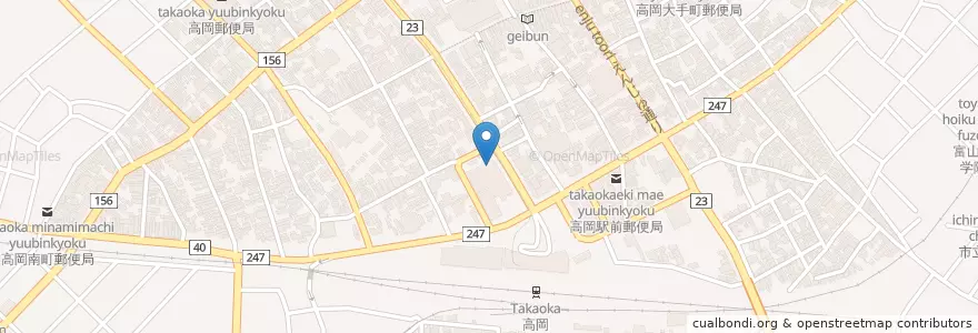 Mapa de ubicacion de 高岡市立中央図書館 en 일본, 도야마현, 高岡市.