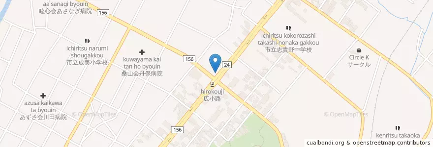 Mapa de ubicacion de 高岡警察署 en 日本, 富山県, 高岡市.