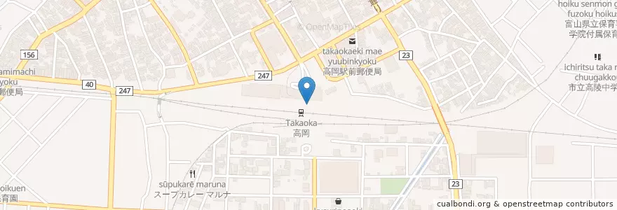 Mapa de ubicacion de 高岡警察署高岡駅前交番 en Japan, Präfektur Toyama, 高岡市.