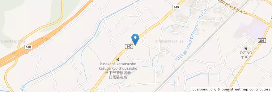 Mapa de ubicacion de かすがい西保育所 en Giappone, Prefettura Di Yamanashi, 笛吹市.