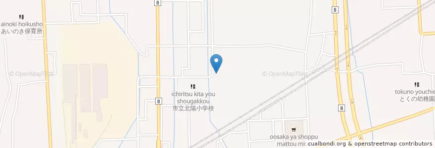 Mapa de ubicacion de ひかり保育所 en 日本, 石川県, 白山市.