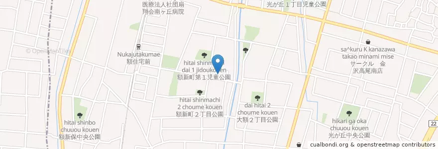 Mapa de ubicacion de ひばり保育園 en 日本, 石川県, 金沢市.