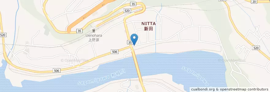 Mapa de ubicacion de 上野原警察署島田駐在所 en Japão, 山梨県, 上野原市.