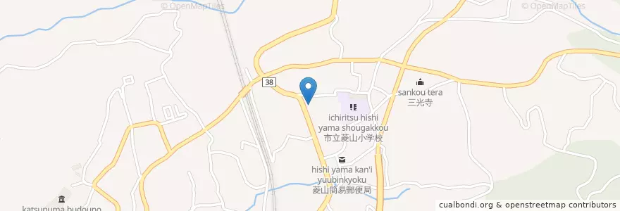 Mapa de ubicacion de 勝沼町立菱山保育所 en Giappone, Prefettura Di Yamanashi, 甲州市.
