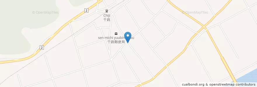 Mapa de ubicacion de 千路保育所 en Giappone, Prefettura Di Ishikawa, 羽咋市.