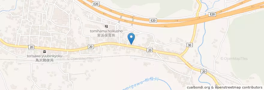 Mapa de ubicacion de 大月警察署富浜駐在所 en 日本, 山梨県, 大月市.