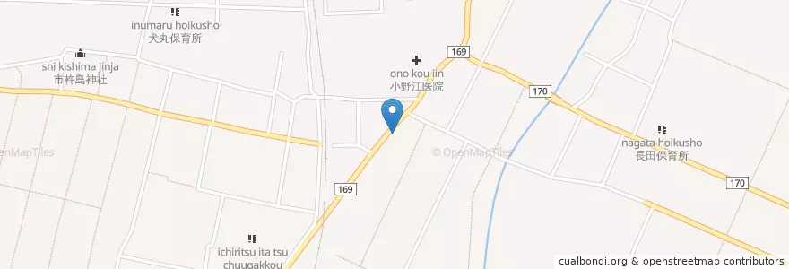 Mapa de ubicacion de 小松警察署長田駐在所 en 日本, 石川県, 小松市.