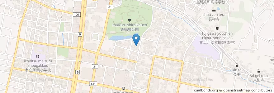 Mapa de ubicacion de 山梨整肢更生会中村外科病院 en 日本, 山梨県, 甲府市.