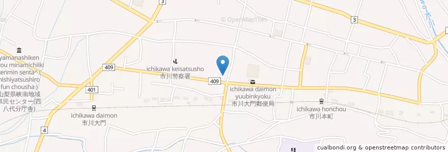 Mapa de ubicacion de 市川南幼稚園 en Japan, Yamanashi Prefecture, Nishiyatsushiro County, Ichikawamisato.