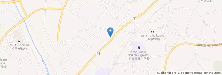 Mapa de ubicacion de 鰍沢警察署上野駐在所 en Japão, 山梨県, 西八代郡, 市川三郷町.