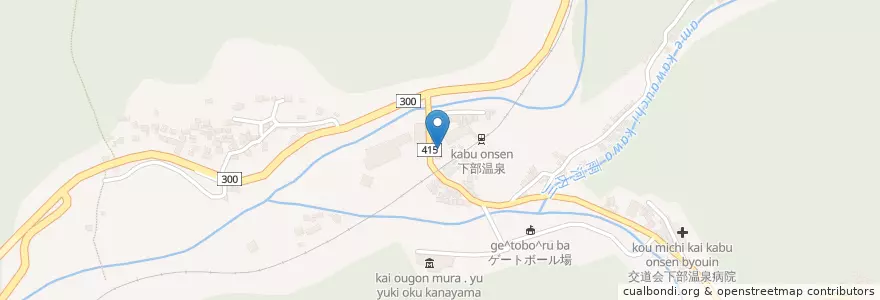 Mapa de ubicacion de 南部警察署下部駐在所 en 일본, 야마나시현, 南巨摩郡, 身延町.