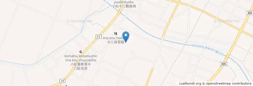 Mapa de ubicacion de 市立今江小学校 en 日本, 石川県, 小松市.