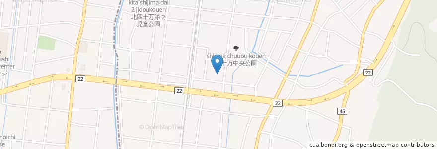 Mapa de ubicacion de 市立四十万小学校 en 日本, 石川県, 金沢市.