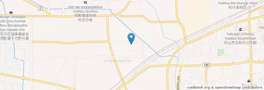 Mapa de ubicacion de 市立蕪城小学校 en 日本, 石川县, 白山市.