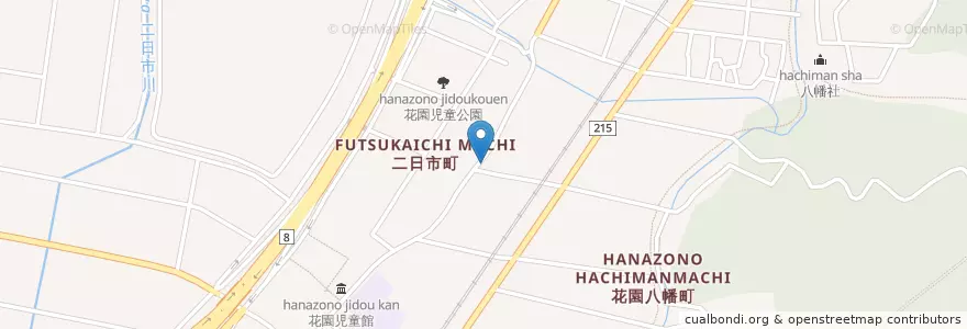 Mapa de ubicacion de 森本二日市郵便局 en Japan, Präfektur Ishikawa, 金沢市.
