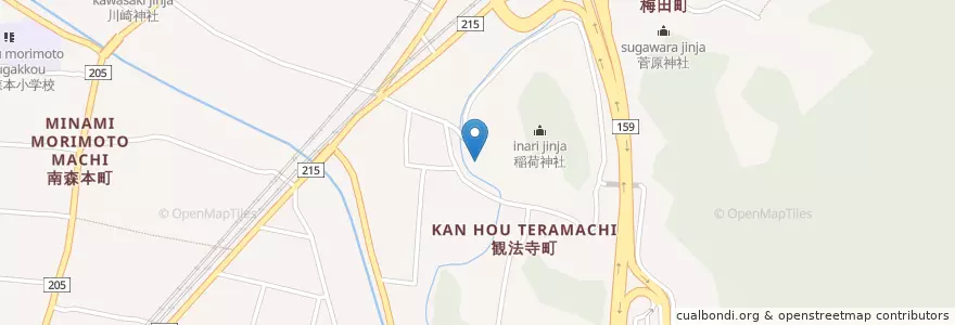 Mapa de ubicacion de 浅ノ川桜ヶ丘病院 en Japon, Préfecture D'Ishikawa, 金沢市.