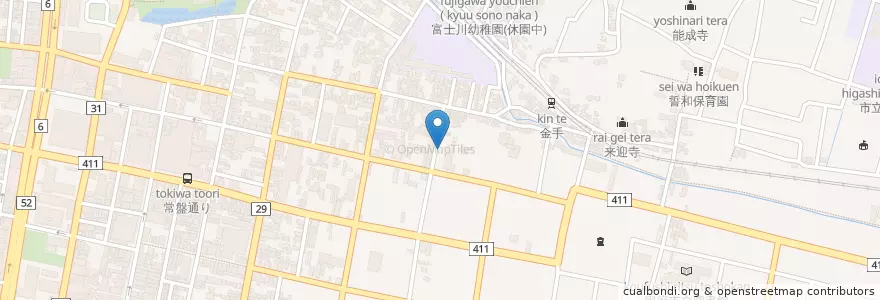 Mapa de ubicacion de 甲府市中央保育所 en Japón, Prefectura De Yamanashi, 甲府市.