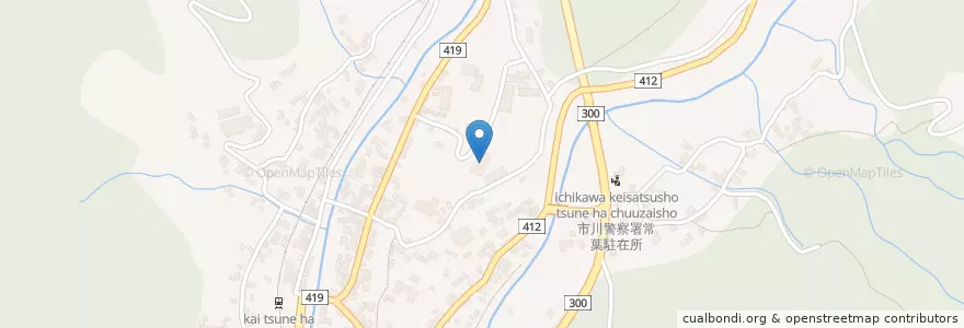 Mapa de ubicacion de 旧下部小学校 en 일본, 야마나시현, 南巨摩郡, 身延町.