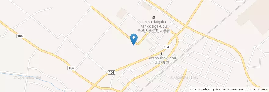 Mapa de ubicacion de 笠間保育所 en 日本, 石川县, 白山市.