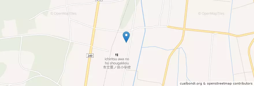 Mapa de ubicacion de 粟ノ保保育所 en Japan, Ishikawa Prefecture, Hakui.