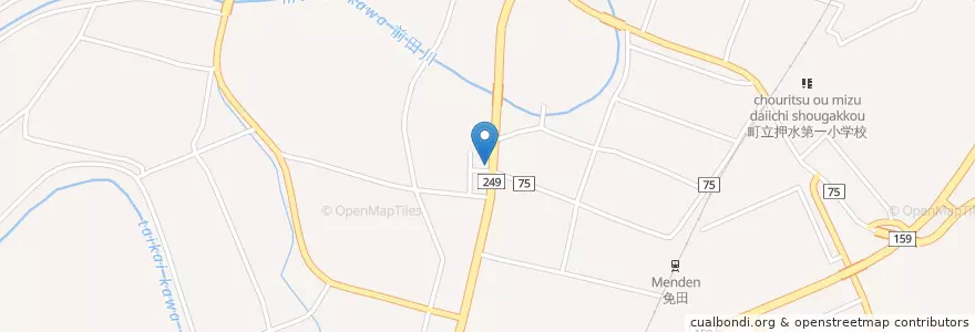 Mapa de ubicacion de 羽咋警察署北川尻駐在所 en اليابان, إيشيكاوا, 羽咋郡, 宝達志水町.